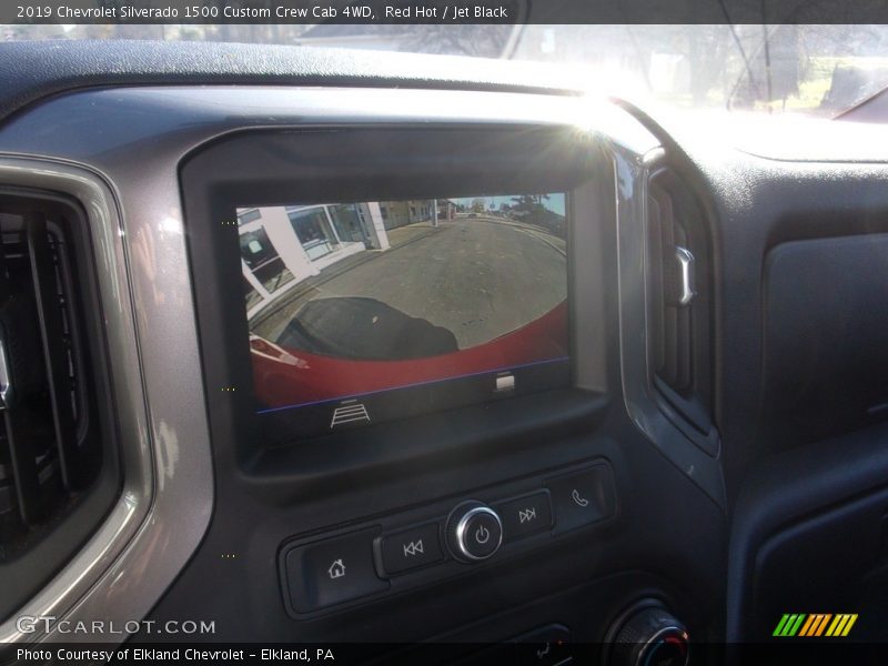 Red Hot / Jet Black 2019 Chevrolet Silverado 1500 Custom Crew Cab 4WD