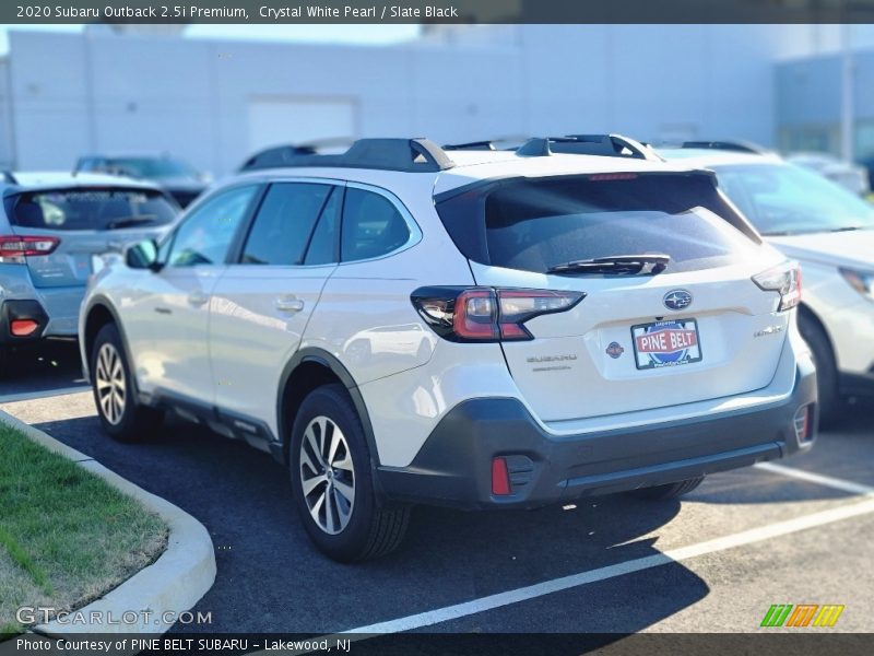 Crystal White Pearl / Slate Black 2020 Subaru Outback 2.5i Premium