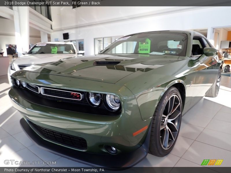 F8 Green / Black 2018 Dodge Challenger R/T Scat Pack
