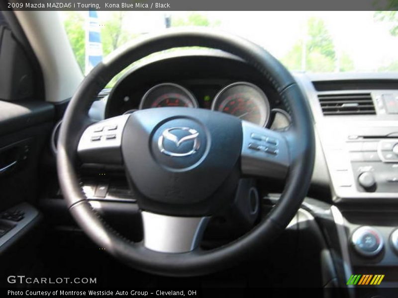 Kona Blue Mica / Black 2009 Mazda MAZDA6 i Touring