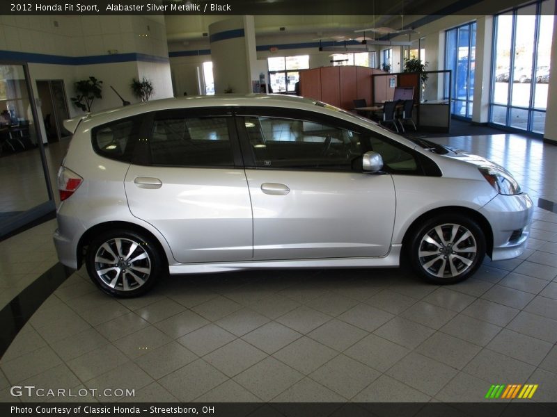 Alabaster Silver Metallic / Black 2012 Honda Fit Sport
