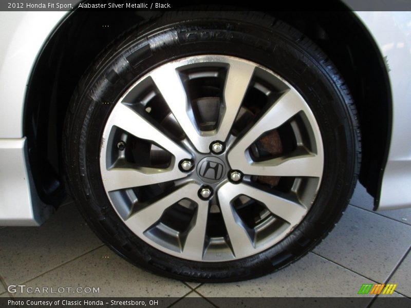 Alabaster Silver Metallic / Black 2012 Honda Fit Sport