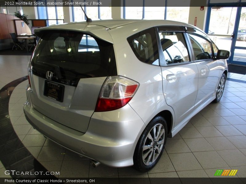 Alabaster Silver Metallic / Black 2012 Honda Fit Sport