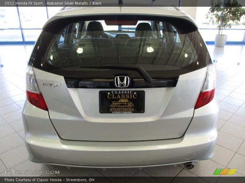 Alabaster Silver Metallic / Black 2012 Honda Fit Sport