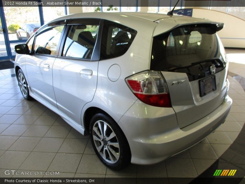 Alabaster Silver Metallic / Black 2012 Honda Fit Sport