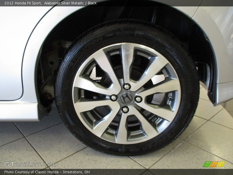 Alabaster Silver Metallic / Black 2012 Honda Fit Sport