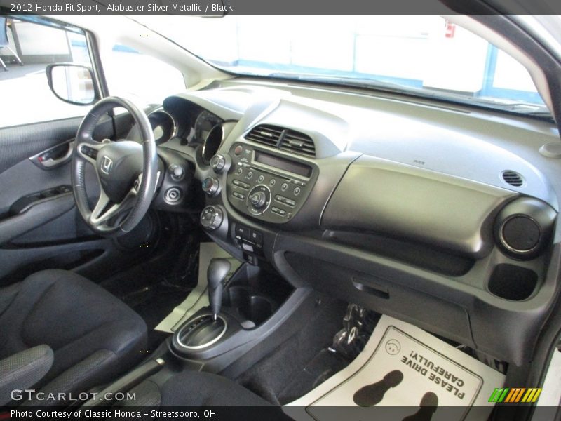 Alabaster Silver Metallic / Black 2012 Honda Fit Sport