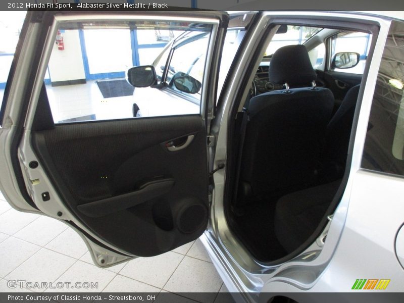 Alabaster Silver Metallic / Black 2012 Honda Fit Sport