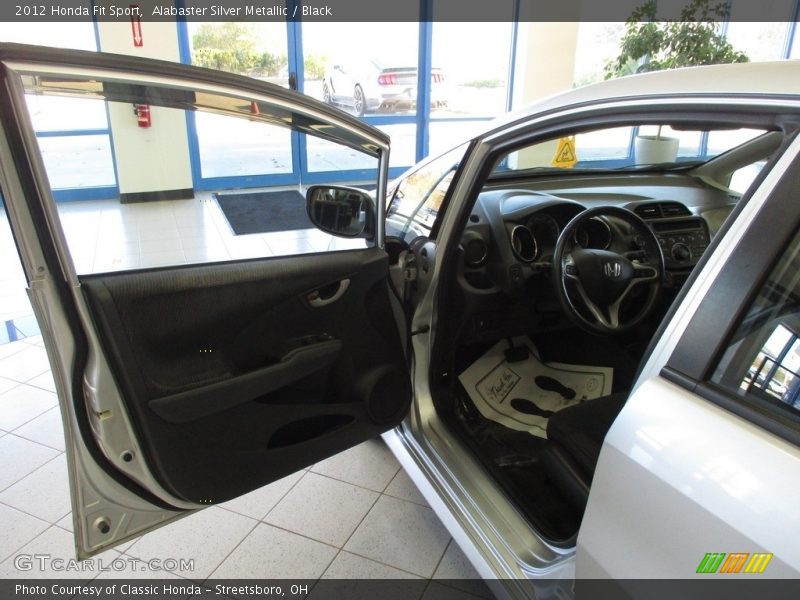 Alabaster Silver Metallic / Black 2012 Honda Fit Sport