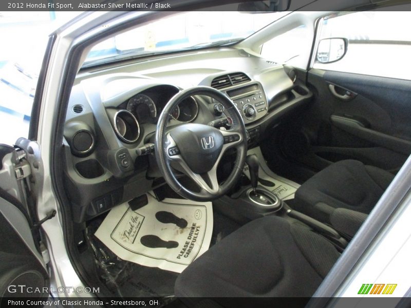 Alabaster Silver Metallic / Black 2012 Honda Fit Sport