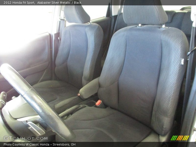 Alabaster Silver Metallic / Black 2012 Honda Fit Sport