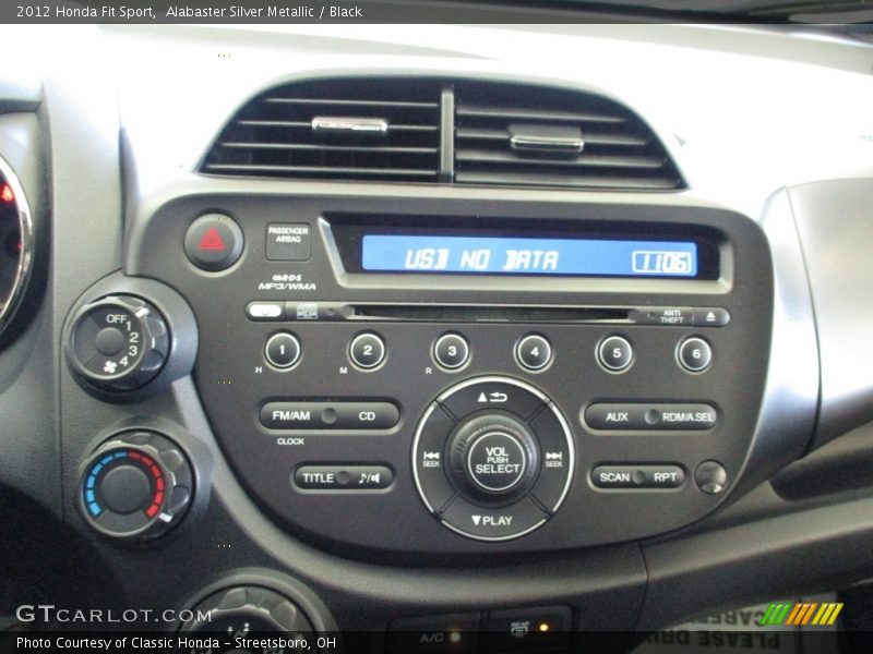 Alabaster Silver Metallic / Black 2012 Honda Fit Sport