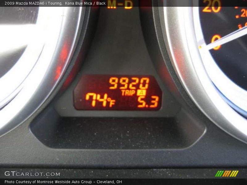 Kona Blue Mica / Black 2009 Mazda MAZDA6 i Touring