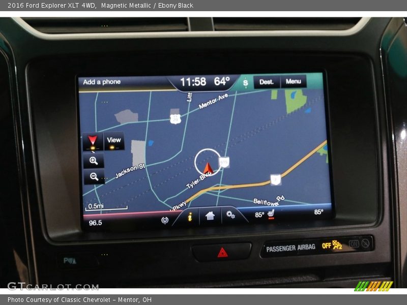Magnetic Metallic / Ebony Black 2016 Ford Explorer XLT 4WD
