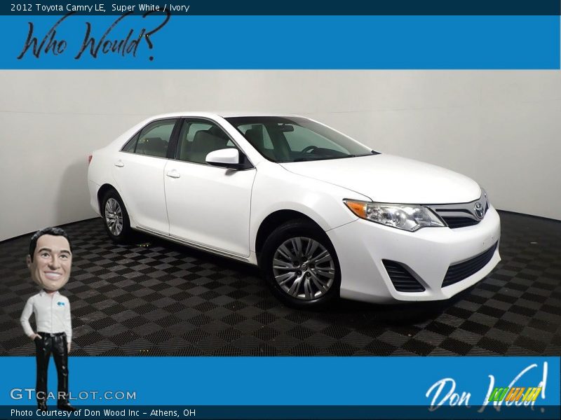 Super White / Ivory 2012 Toyota Camry LE