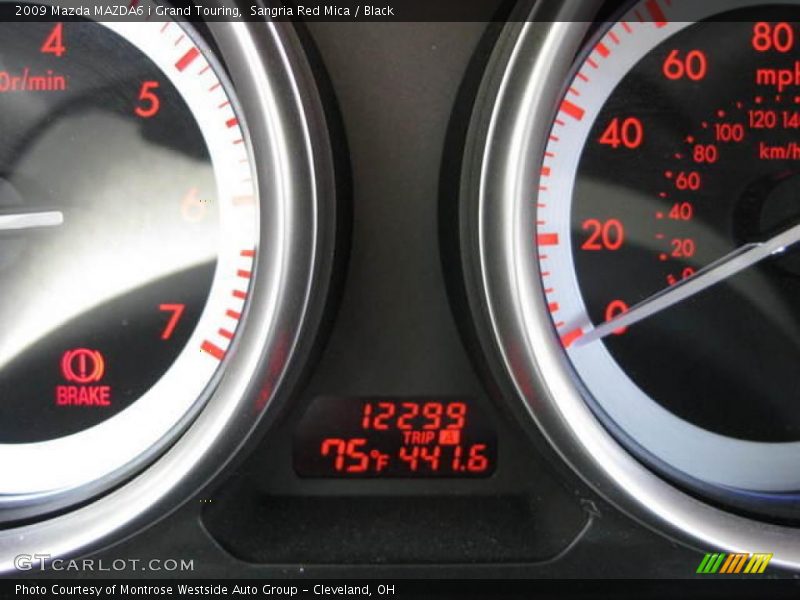 Sangria Red Mica / Black 2009 Mazda MAZDA6 i Grand Touring