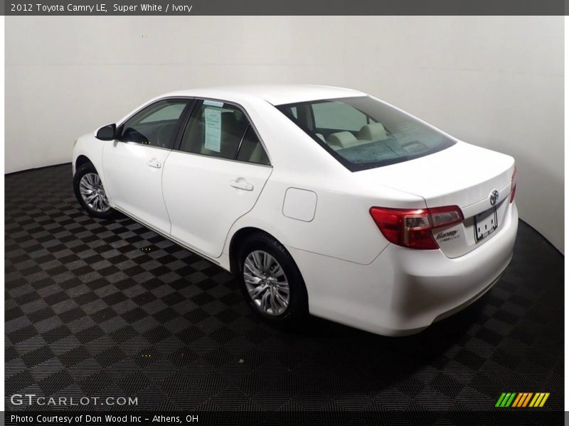 Super White / Ivory 2012 Toyota Camry LE