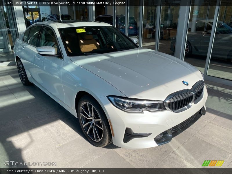 Mineral White Metallic / Cognac 2022 BMW 3 Series 330i xDrive Sedan