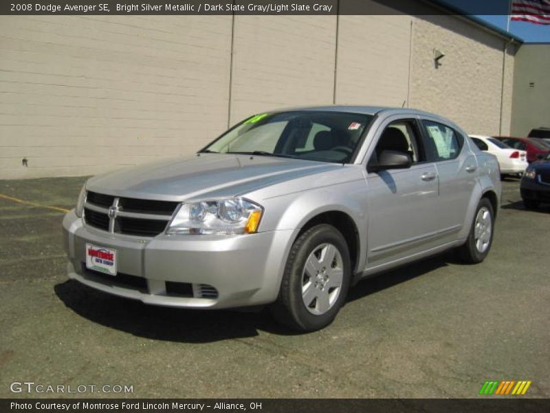 Bright Silver Metallic / Dark Slate Gray/Light Slate Gray 2008 Dodge Avenger SE