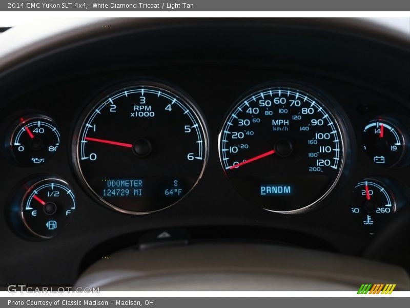 White Diamond Tricoat / Light Tan 2014 GMC Yukon SLT 4x4