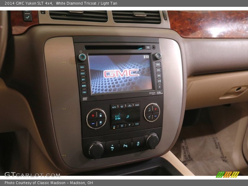 White Diamond Tricoat / Light Tan 2014 GMC Yukon SLT 4x4