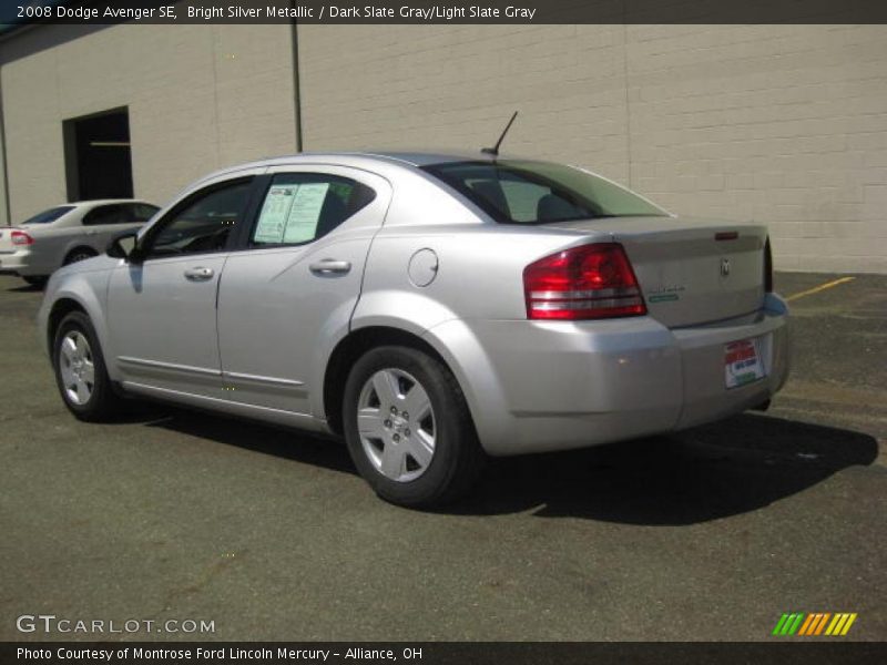 Bright Silver Metallic / Dark Slate Gray/Light Slate Gray 2008 Dodge Avenger SE