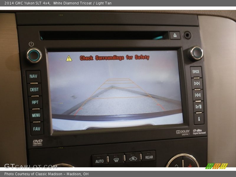 White Diamond Tricoat / Light Tan 2014 GMC Yukon SLT 4x4