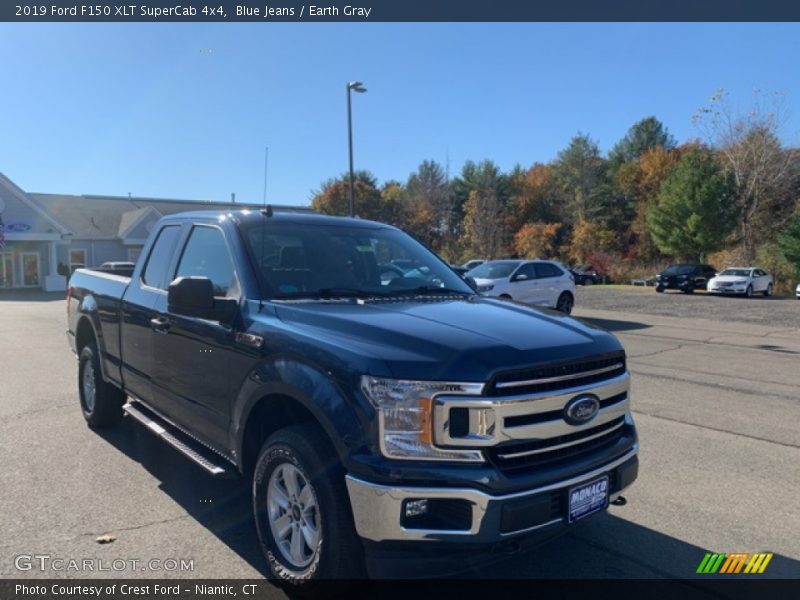 Blue Jeans / Earth Gray 2019 Ford F150 XLT SuperCab 4x4