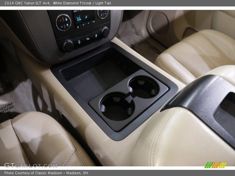 White Diamond Tricoat / Light Tan 2014 GMC Yukon SLT 4x4