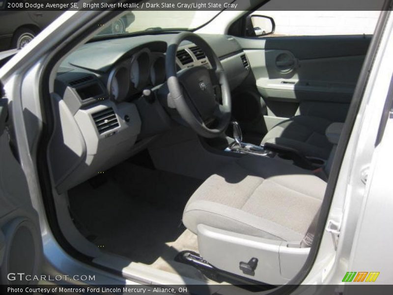 Bright Silver Metallic / Dark Slate Gray/Light Slate Gray 2008 Dodge Avenger SE