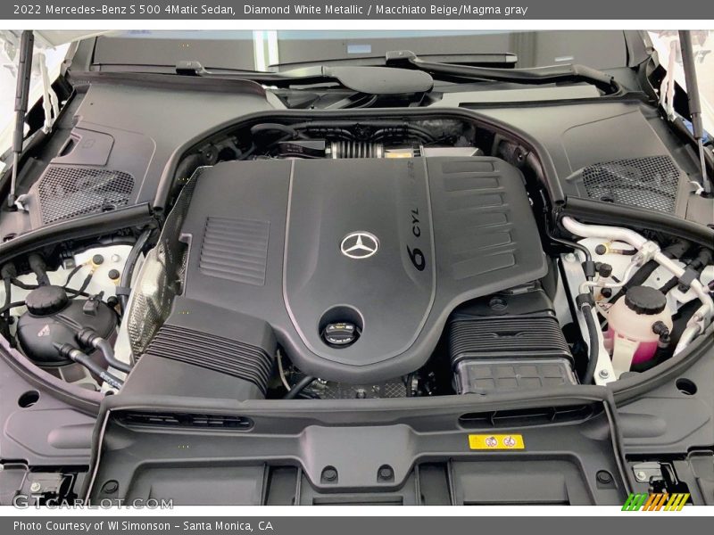  2022 S 500 4Matic Sedan Engine - 3.0 Liter Turbocharged DOHC 24-Valve VVT Inline 6 Cylinder w/EQ Boost