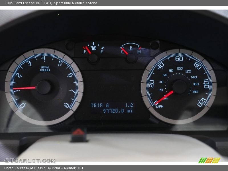 Sport Blue Metallic / Stone 2009 Ford Escape XLT 4WD