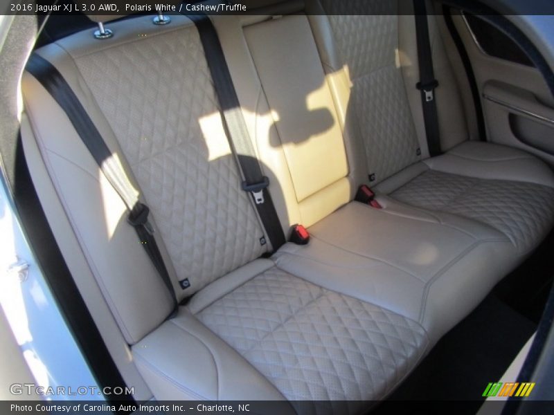 Polaris White / Cashew/Truffle 2016 Jaguar XJ L 3.0 AWD