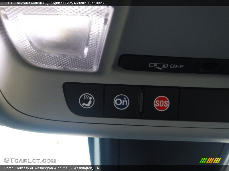 Nightfall Gray Metallic / Jet Black 2018 Chevrolet Malibu LT