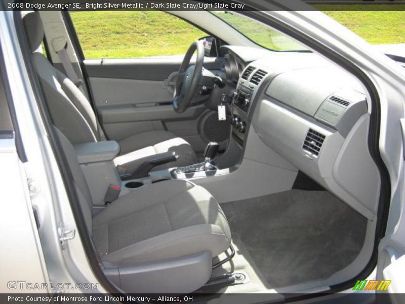 Bright Silver Metallic / Dark Slate Gray/Light Slate Gray 2008 Dodge Avenger SE