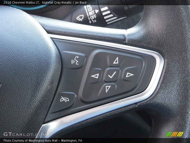 Nightfall Gray Metallic / Jet Black 2018 Chevrolet Malibu LT