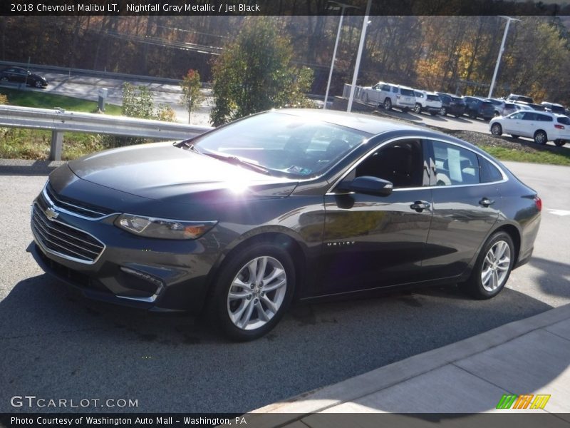 Nightfall Gray Metallic / Jet Black 2018 Chevrolet Malibu LT