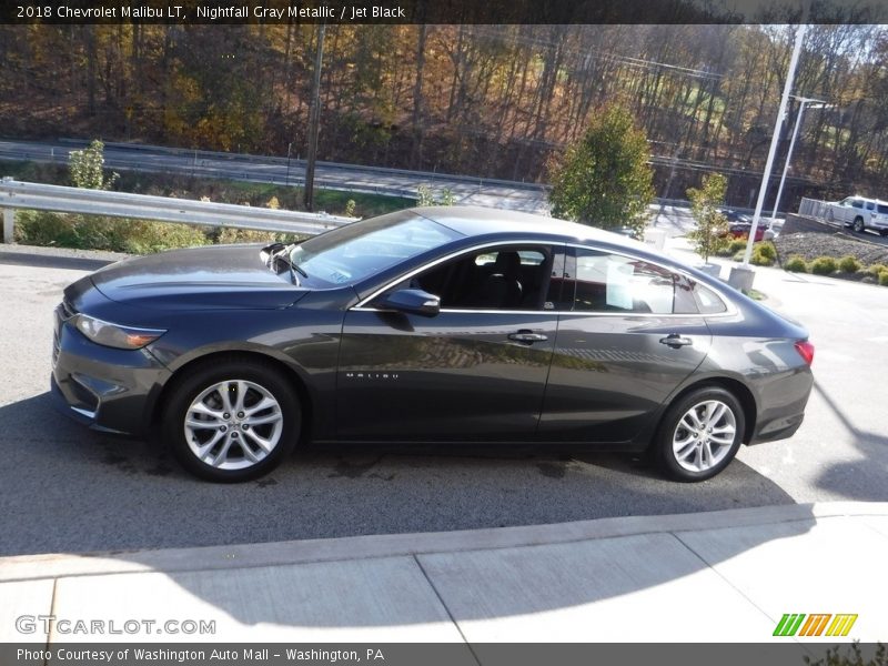 Nightfall Gray Metallic / Jet Black 2018 Chevrolet Malibu LT