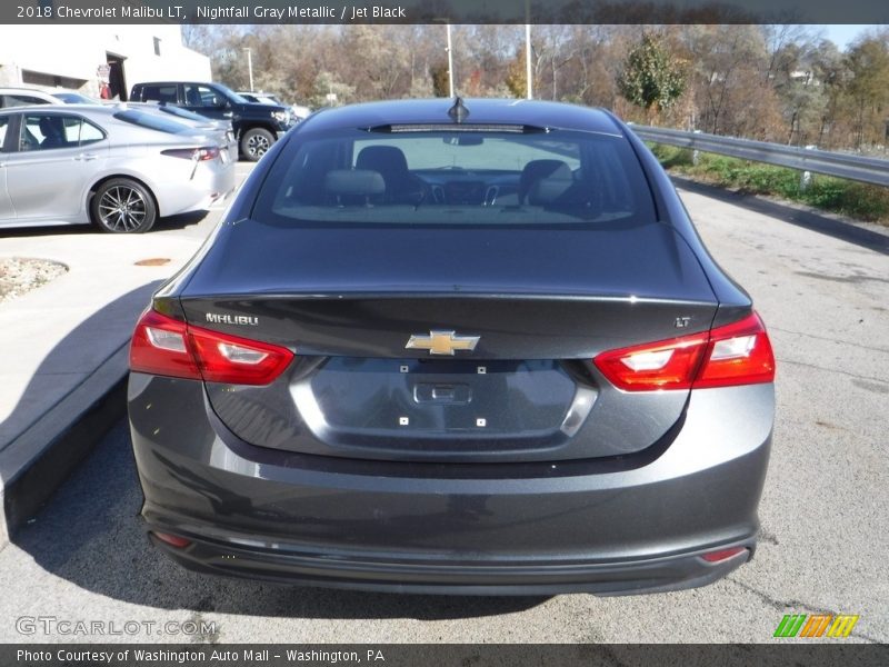 Nightfall Gray Metallic / Jet Black 2018 Chevrolet Malibu LT