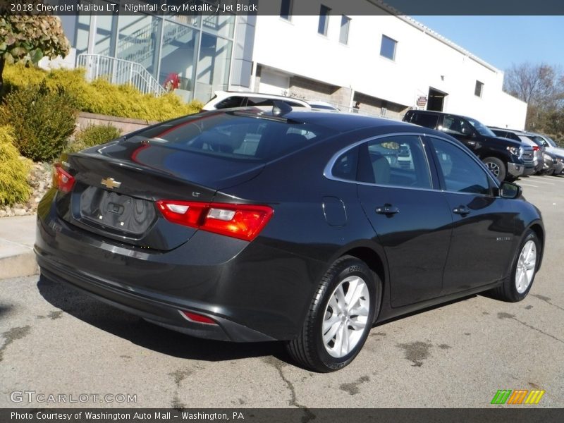 Nightfall Gray Metallic / Jet Black 2018 Chevrolet Malibu LT