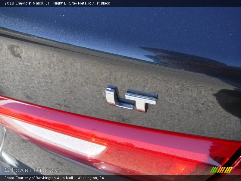 Nightfall Gray Metallic / Jet Black 2018 Chevrolet Malibu LT