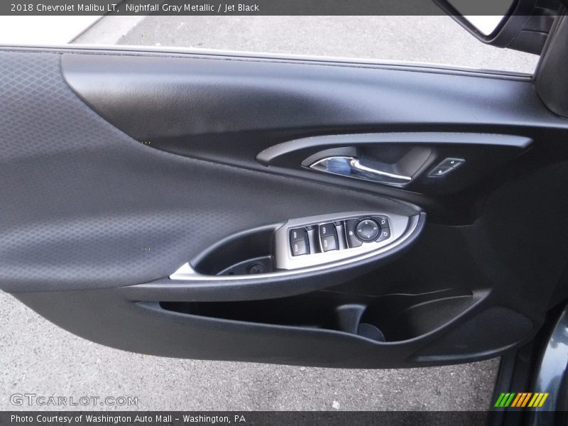 Nightfall Gray Metallic / Jet Black 2018 Chevrolet Malibu LT