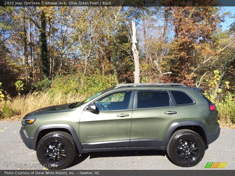 Olive Green Pearl / Black 2020 Jeep Cherokee Trailhawk 4x4