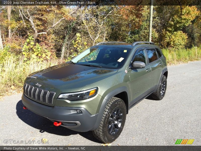 Olive Green Pearl / Black 2020 Jeep Cherokee Trailhawk 4x4