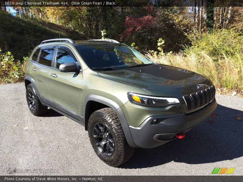 Olive Green Pearl / Black 2020 Jeep Cherokee Trailhawk 4x4