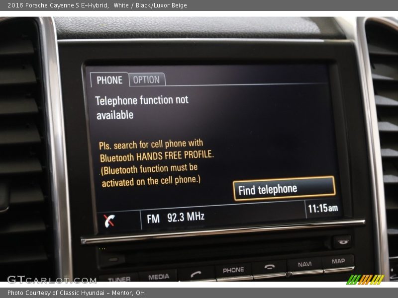 White / Black/Luxor Beige 2016 Porsche Cayenne S E-Hybrid