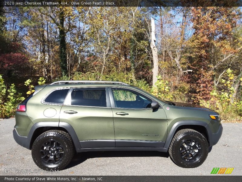 Olive Green Pearl / Black 2020 Jeep Cherokee Trailhawk 4x4