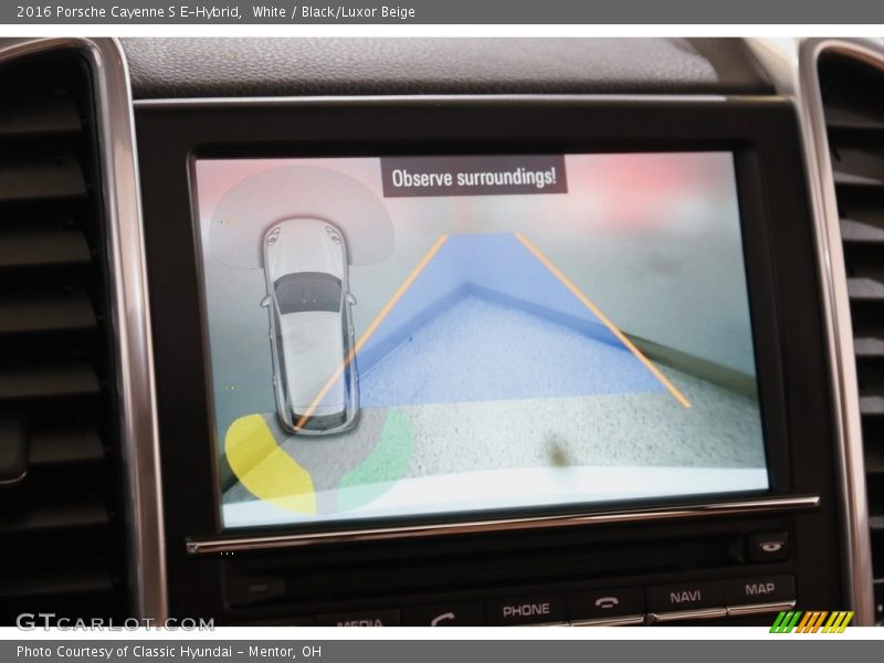 White / Black/Luxor Beige 2016 Porsche Cayenne S E-Hybrid