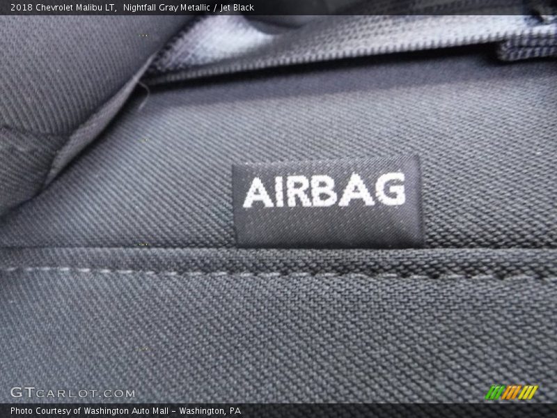 Nightfall Gray Metallic / Jet Black 2018 Chevrolet Malibu LT