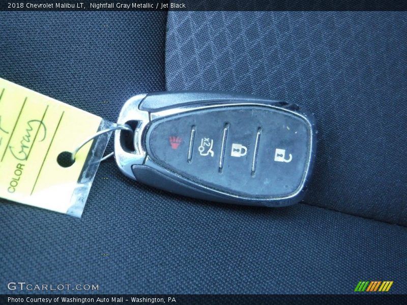 Nightfall Gray Metallic / Jet Black 2018 Chevrolet Malibu LT